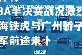 2023-2024CBA半决赛战况激烈，上海铁虎与广州骄子争夺总冠军前途未卜